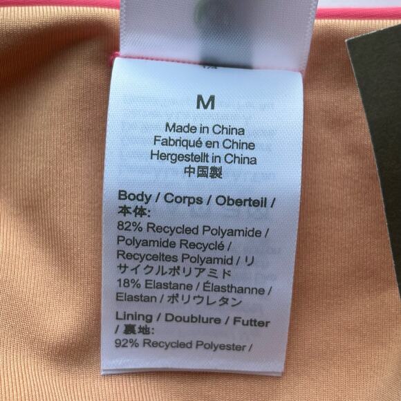 J. Crew Curved-Waist Cheeky Beaded String Bikini Bottom Pink M Medium New - Picture 7 of 7